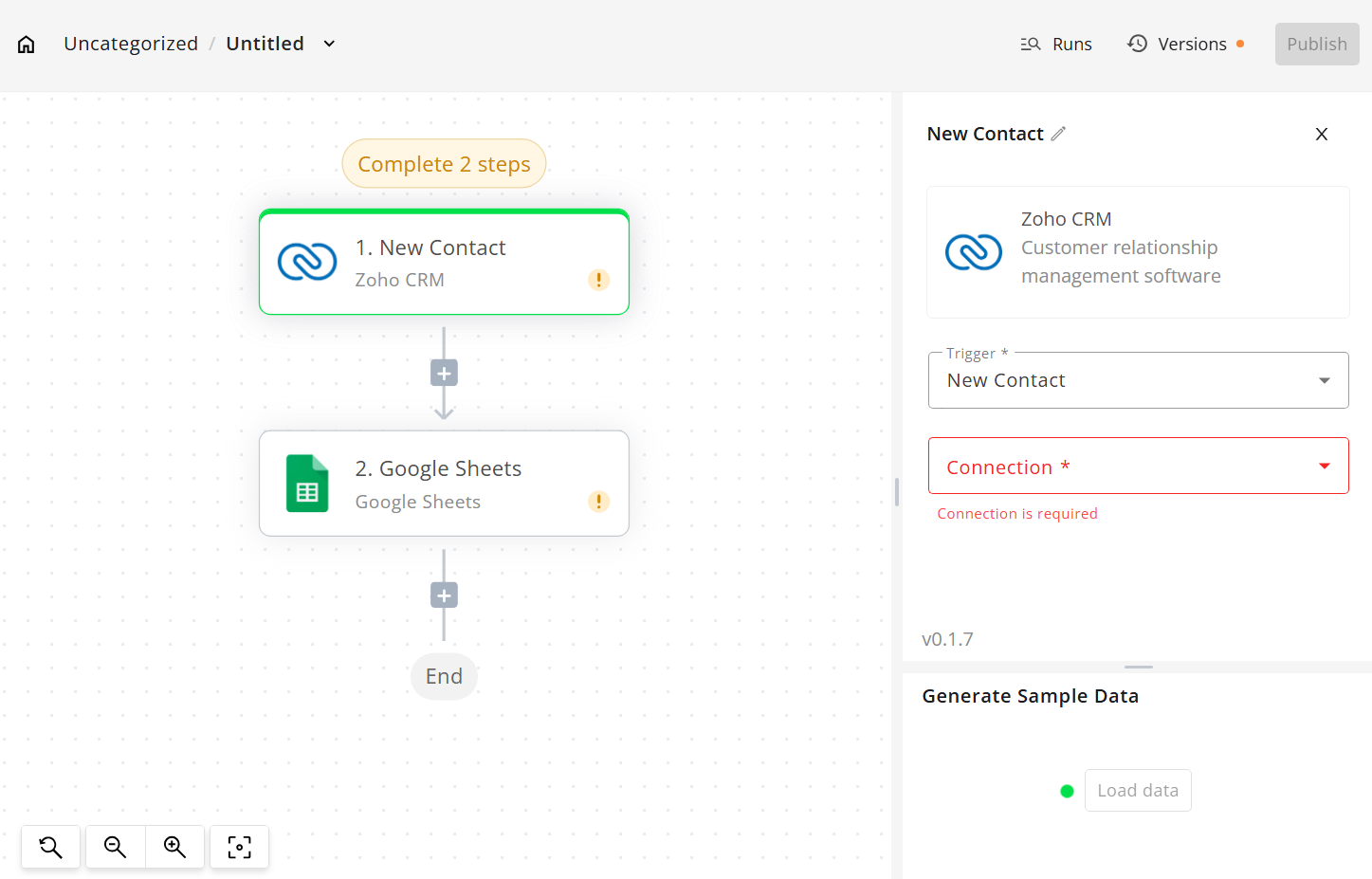 No-code integration with 300+ applications