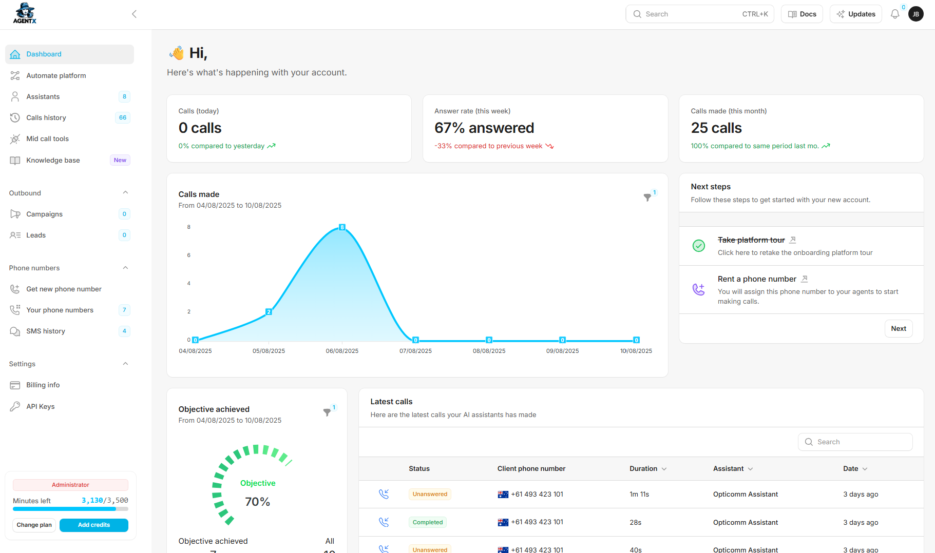 Powerful AI voice agents with full control for your MSP
